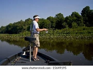 fishimg on a lake