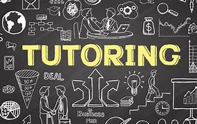 Tutoring Page in lettering and backgroumd